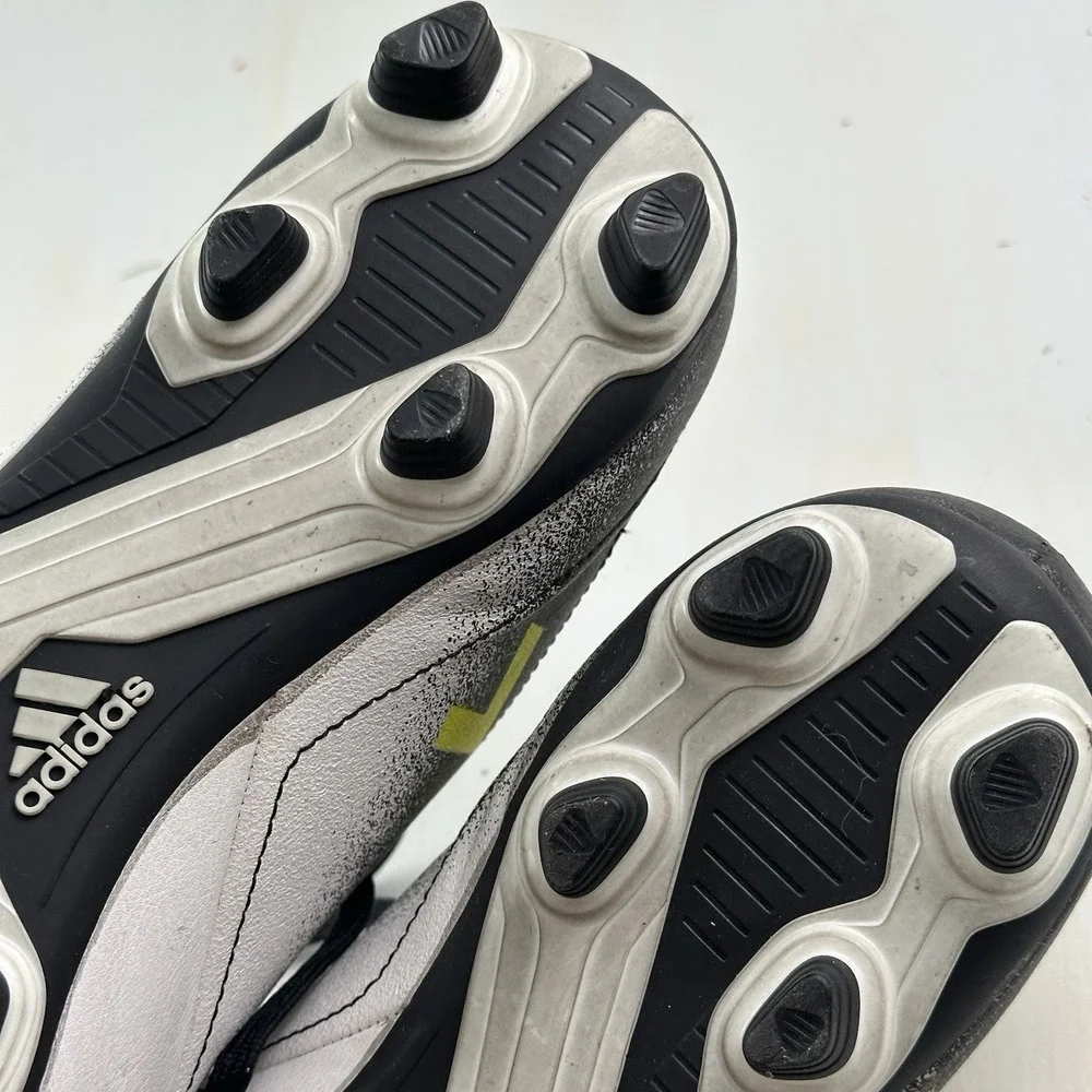 Adidas ACE 17.4 FxG Soccer Cleats Men Sz 12 White Yellow S77090 Shoes Leather